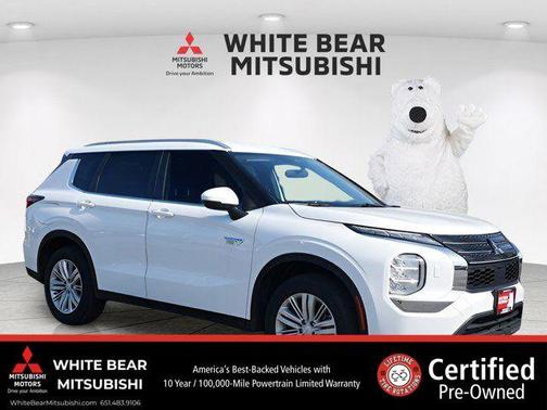 Solid White 2025 Mitsubishi Outlander PHEV LE