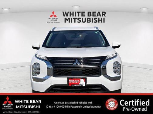 Solid White 2025 Mitsubishi Outlander PHEV LE