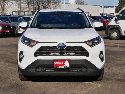 Super White 2021 Toyota RAV4 Hybrid XLE