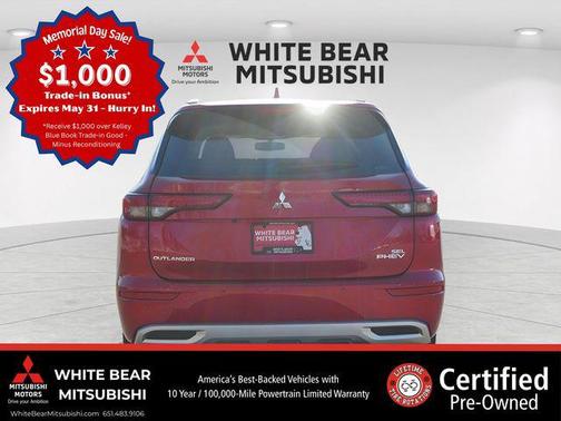 Red Diamond/Black Roof 2025 Mitsubishi Outlander PHEV SEL