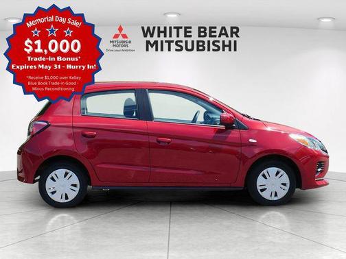 Infrared Metallic 2021 Mitsubishi Mirage ES