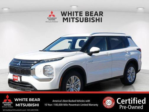 Solid White 2025 Mitsubishi Outlander PHEV LE