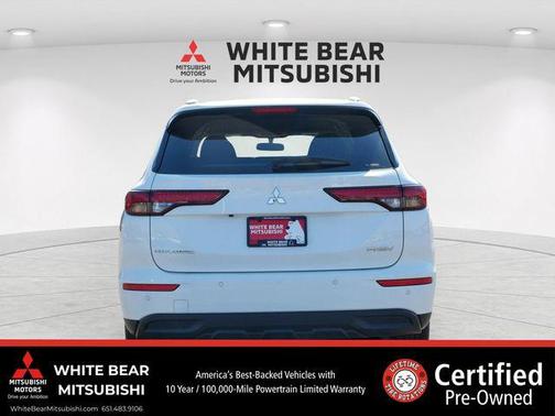 Solid White 2025 Mitsubishi Outlander PHEV LE