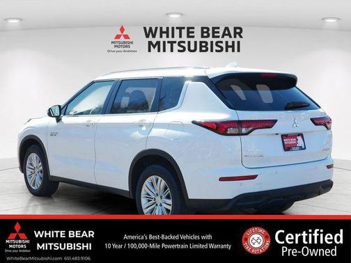 Solid White 2025 Mitsubishi Outlander PHEV LE