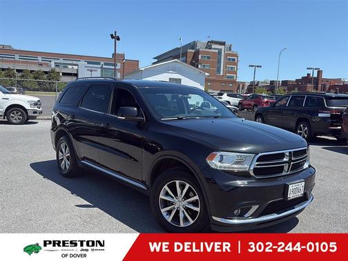 Brilliant Black Crystal Pearlcoat 2016 Dodge Durango Limited