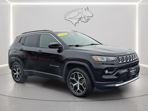 Diamond Black Crystal Pearlcoat 2024 Jeep Compass Limited