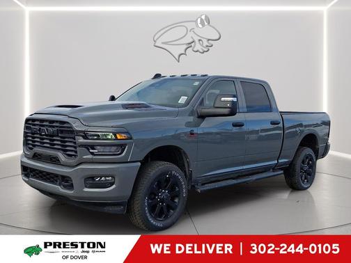 Ceramic Gray Clearcoat 2026 RAM 2500 Black Express Crew Cab 4x4 6'4' Box