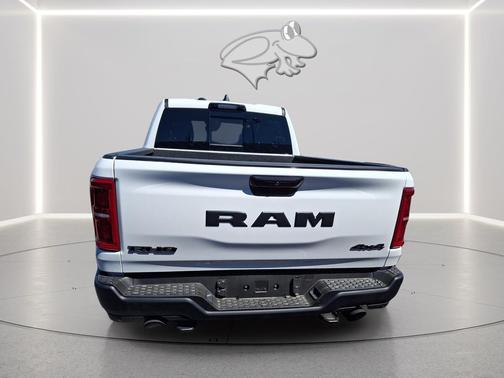 Bright White Clearcoat 2026 RAM 1500 RHO Crew Cab 4x4 5'7' Box