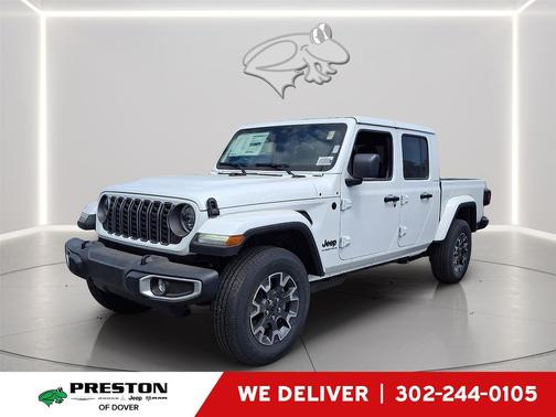 Bright White Clearcoat 2026 Jeep Gladiator Sahara 4x4