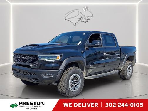 Diamond Black Crystal Pearlcoat 2026 RAM 1500 RHO Crew Cab 4x4 5'7' Box