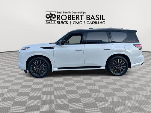 Radiant White/Black Obsidian 2026 INFINITI QX80 AUTOGRAPH AWD