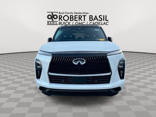 Radiant White/Black Obsidian 2026 INFINITI QX80 AUTOGRAPH AWD