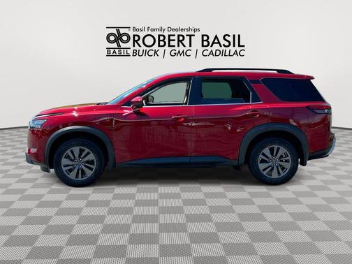 Scarlet Ember Tintcoat 2024 Nissan Pathfinder SV