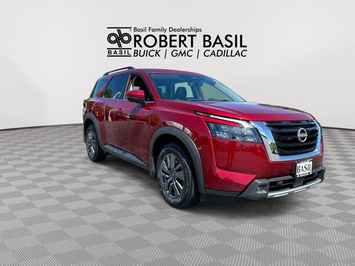 Scarlet Ember Tintcoat 2024 Nissan Pathfinder SV