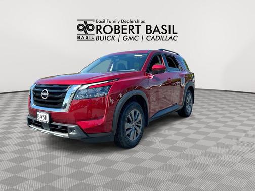 Scarlet Ember Tintcoat 2024 Nissan Pathfinder SV