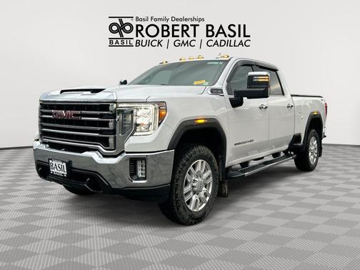 White Frost Tricoat 2023 GMC Sierra 3500 SLT