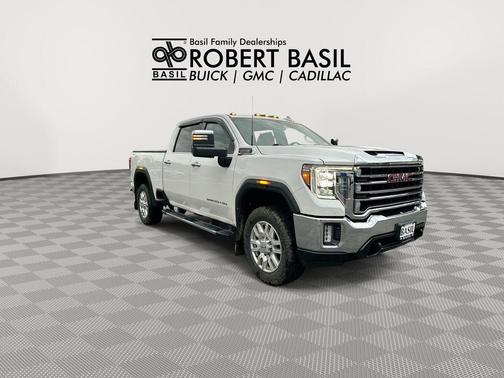 White Frost Tricoat 2023 GMC Sierra 3500 SLT