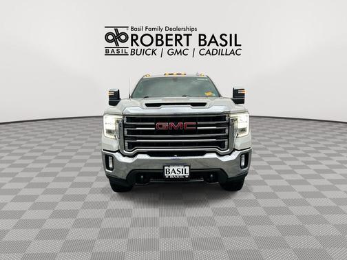 White Frost Tricoat 2023 GMC Sierra 3500 SLT