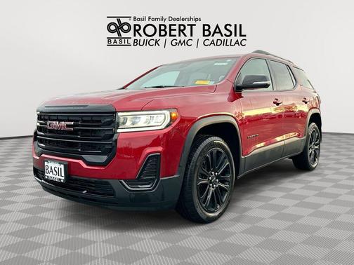 Volcanic Red Tintcoat 2023 GMC Acadia AWD SLE