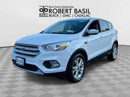 White Platinum Metallic Tri-Coat 2019 Ford Escape SE