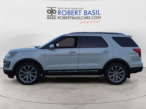 White Platinum Metallic Tri-Coat 2016 Ford Explorer Limited