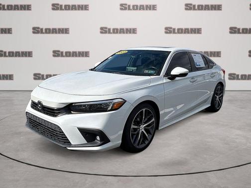Platinum White Pearl 2023 Honda Civic Touring