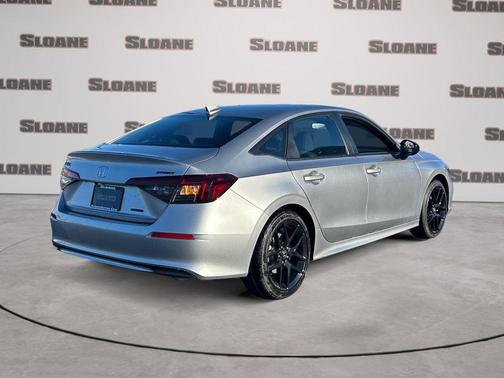 Solar Silver Metallic 2026 Honda Civic Hybrid Sport