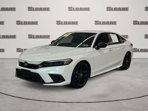 Platinum White Pearl 2023 Honda Civic Sport