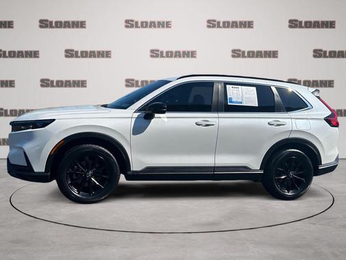 Platinum White Pearl 2025 Honda CR-V Hybrid Sport AWD