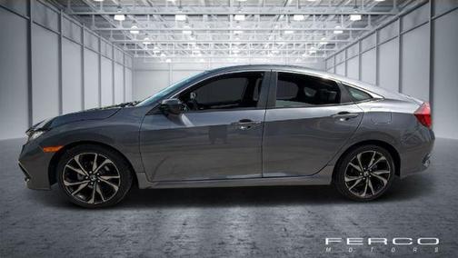 Modern Steel Metallic 2021 Honda Civic Sport