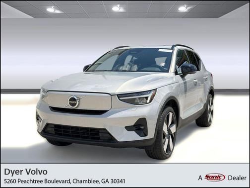 Silver Dawn Metallic 2023 Volvo XC40 Recharge Pure Electric Twin Ultimate