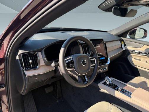 Mulberry Red Metallic 2026 Volvo XC90 Core, B5 AWD Gas (mild hybrid), Gasoline, Bright, 7 Seats