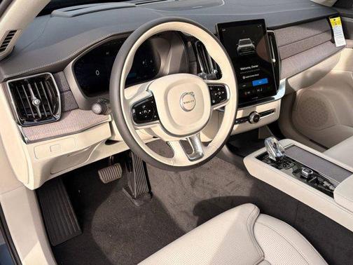 Denim Blue Metallic 2026 Volvo XC90 Ultra, B6 AWD Gas (mild hybrid), Gasoline, Bright, 7 Seats