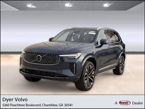 Denim Blue Metallic 2026 Volvo XC90 Ultra, B6 AWD Gas (mild hybrid), Gasoline, Bright, 7 Seats