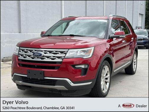 Red 2019 Ford Explorer Limited