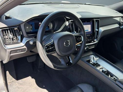 Crystal White Metallic 2024 Volvo S60 B5 Plus Black Edition