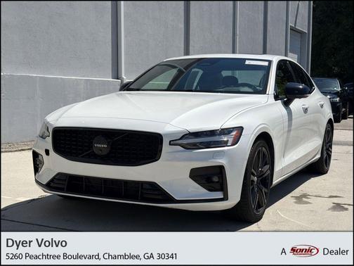 Crystal White Metallic 2024 Volvo S60 B5 Plus Black Edition