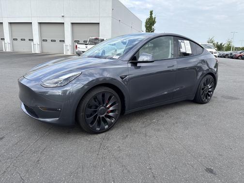 Gray 2023 Tesla Model Y Performance Dual Motor All-Wheel Drive