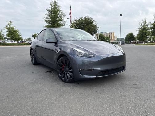 Gray 2023 Tesla Model Y Performance Dual Motor All-Wheel Drive