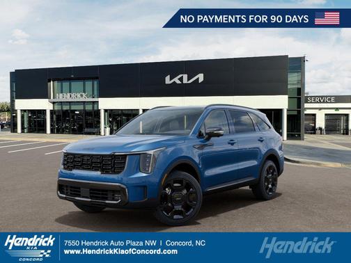 Mineral Blue 2026 Kia Sorento Hybrid SX Prestige