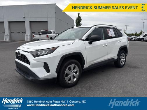 Super White 2019 Toyota RAV4 LE