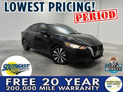 Super Black 2022 Nissan Sentra SV Sedan