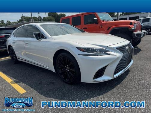 White Pearl 2018 Lexus LS 500 Base