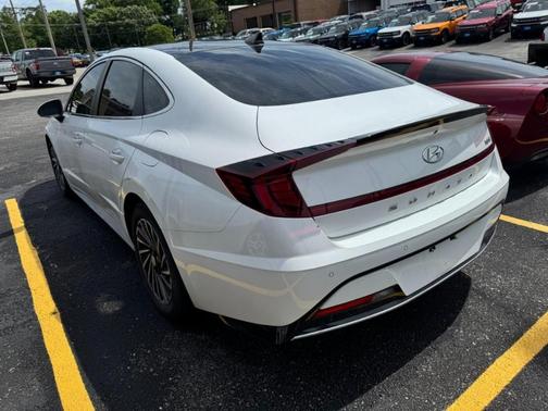 Hyper White 2021 Hyundai SONATA Hybrid Limited