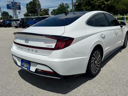 Hyper White 2021 Hyundai SONATA Hybrid Limited