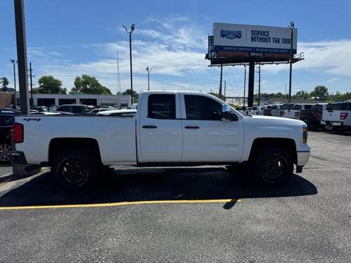 Summit White / White 2014 Chevrolet Silverado 1500 1LT