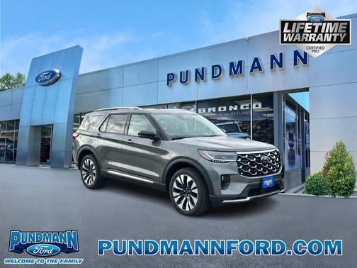 Carbonized Gray Metallic 2026 Ford Explorer Platinum