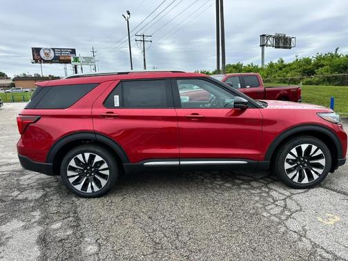 Rapid Red Metallic Tinted Clearcoat 2026 Ford Explorer Platinum