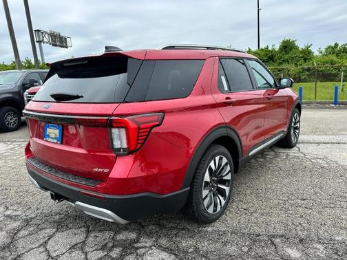 Rapid Red Metallic Tinted Clearcoat 2026 Ford Explorer Platinum