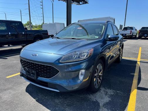 Blue Metallic 2020 Ford Escape Titanium Hybrid